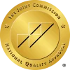 Gold seal of The Joint Commission symbolizing national quality approval for mental health and addiction treatment services by APN.